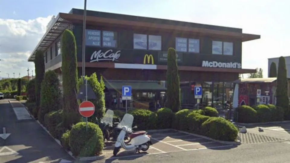 il McDonald’s di via Flaminia