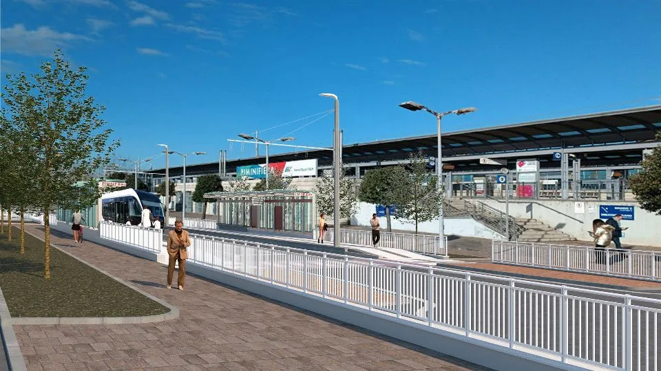 il capolinea Metromare alla Fiera (rendering)