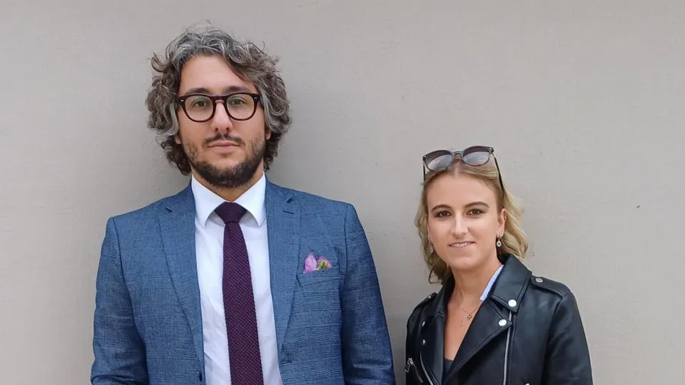 Rachele Stecca con l’avvocato Pastocchi
