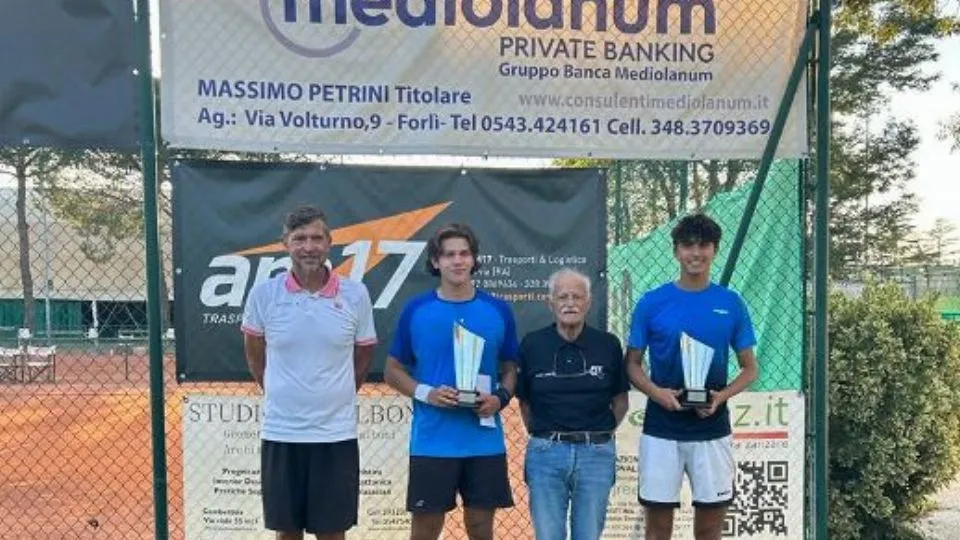 La premiazione del torneo Open del Circolo Tennis Cervia
