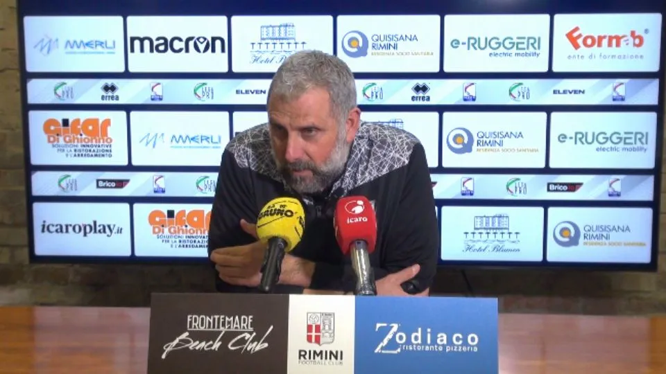 Marco Gaburro, allenatore del Rimini F.C.