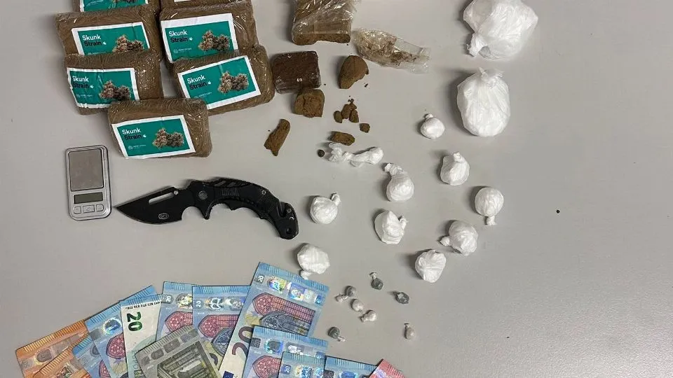 la droga sequestrata