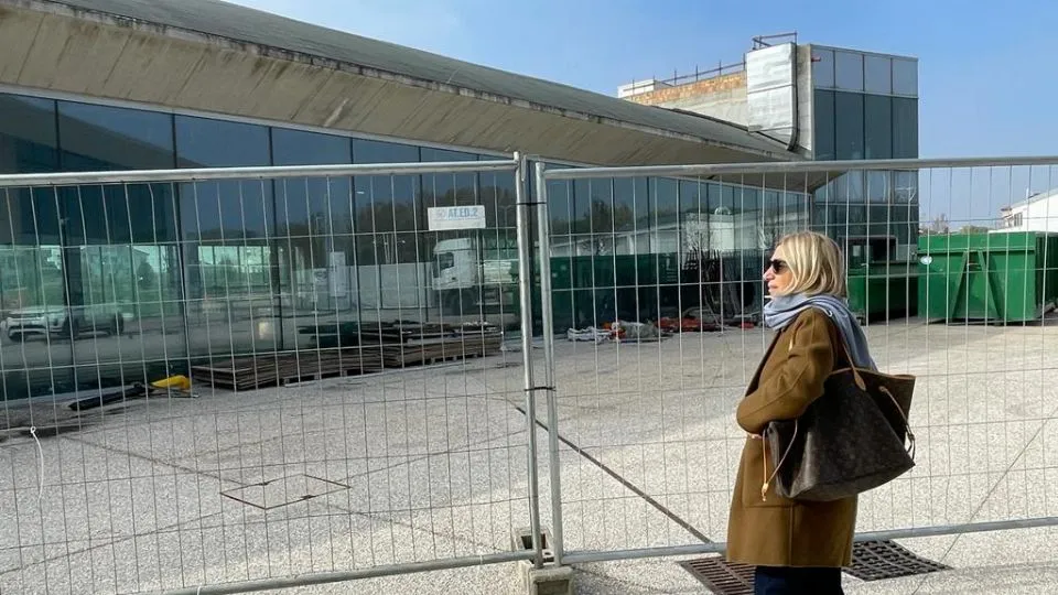 La Sindaca Foronchi al cantiere del Palazzetto
