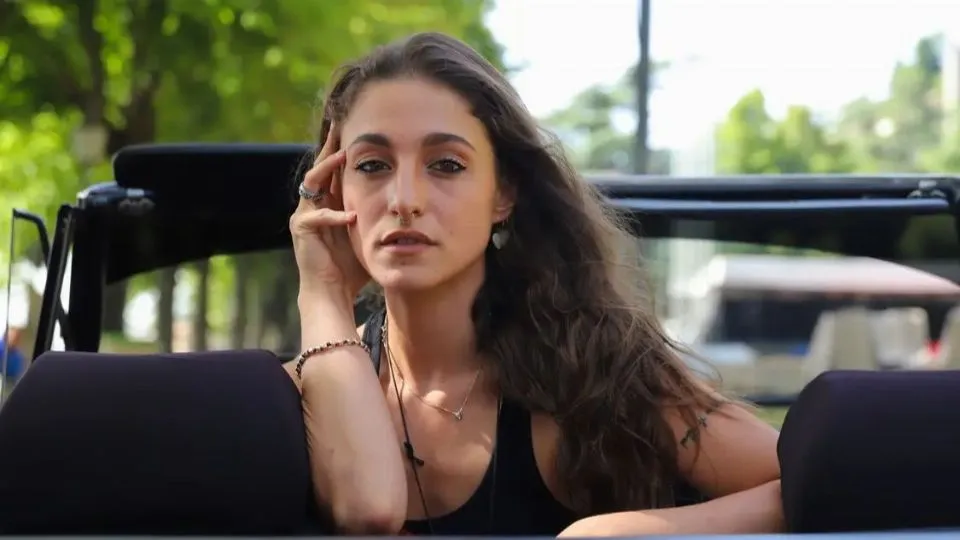Mery Mulazzani sul set di Miss Italia