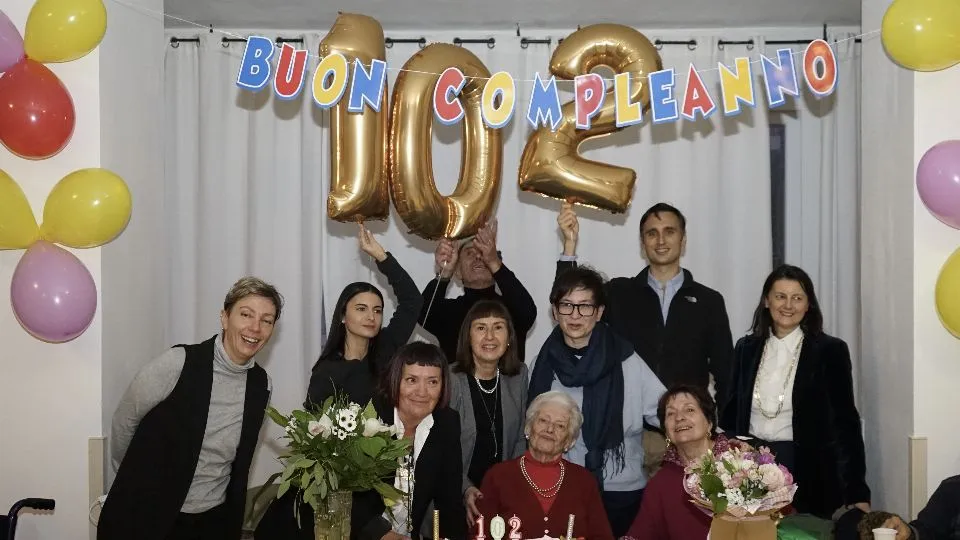 la festa per i 102 anni di Primina