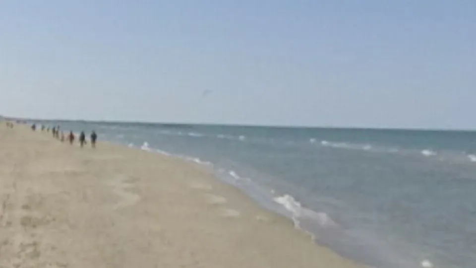 la spiaggia di Rimini sud