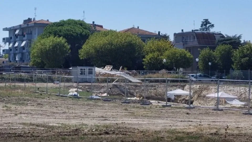 il cantiere di via Ovidio (@newsrimini)
