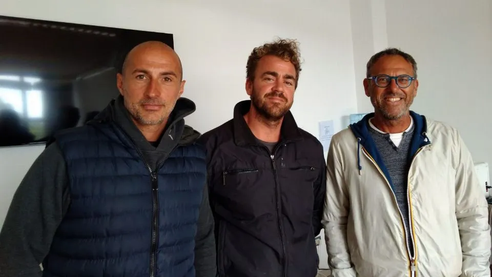 da sinistra: Marco Menozzi, il presidente Riccardo Ripa e Luca Para