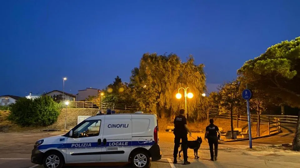 l’unità cinofila a Riccione