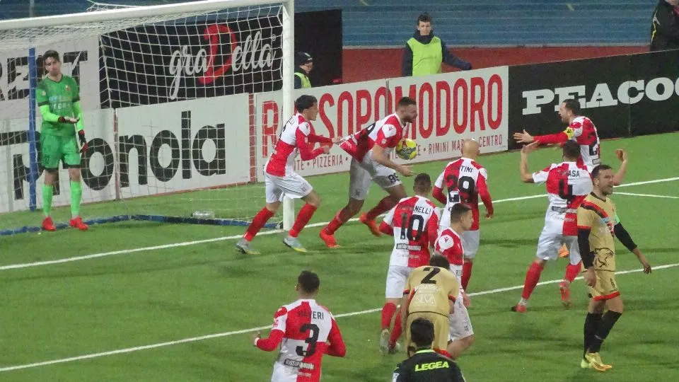 Michele Vano ha appena segnato il gol dell’1-1