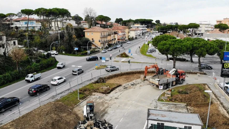 il cantiere a Misano