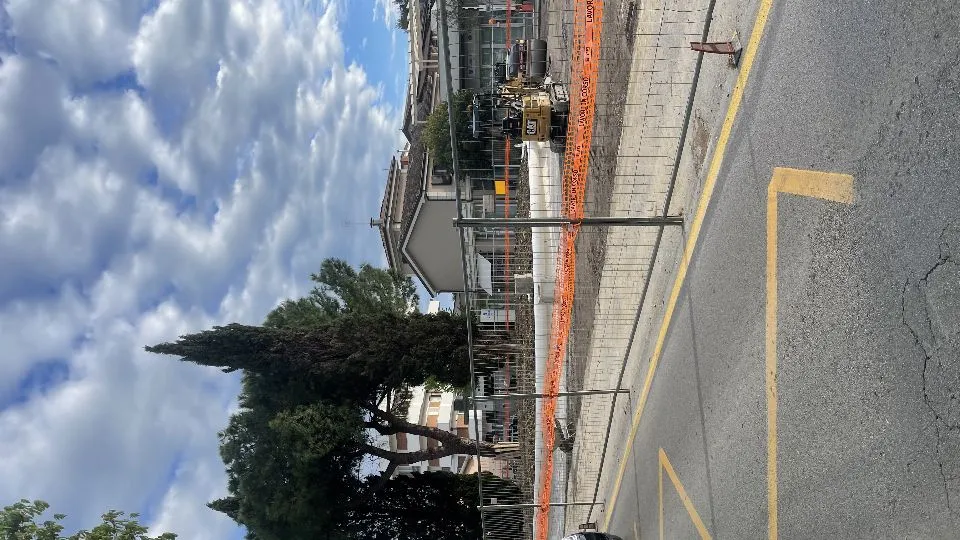 lavori per la rotatoria Bigno