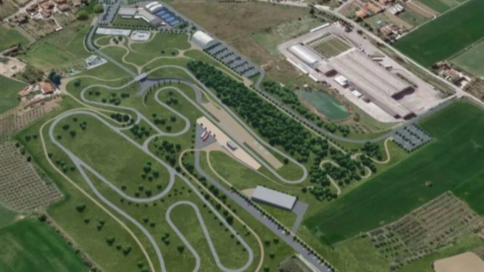 la zona dove sorgerà il parco dello sport
