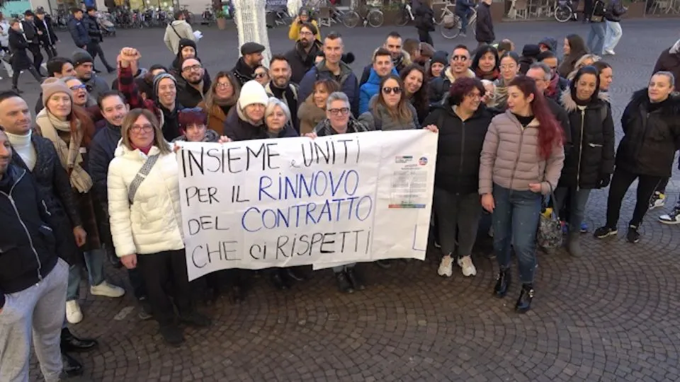 i lavoratori in piazza