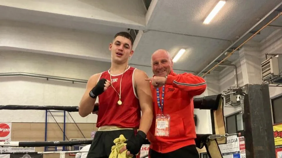 Johnny Salaroli insieme al Maestro Tiziano Scarpellini