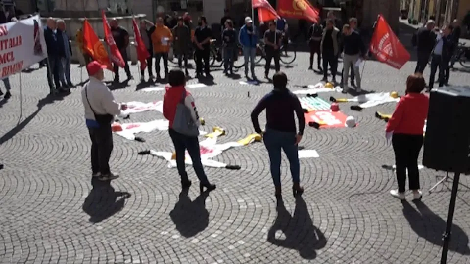 il presidio di oggi (@newsrimini)