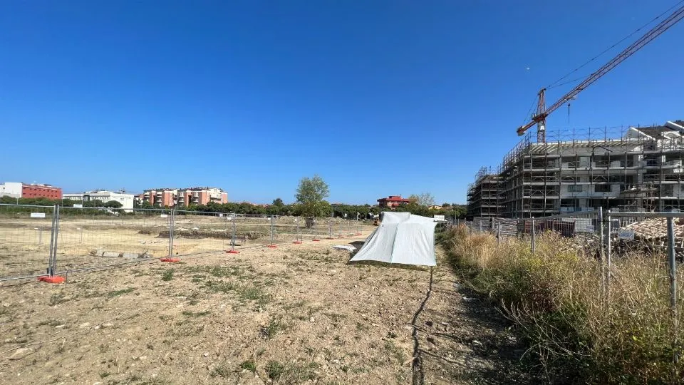 il terreno dove sono stati trovati i reperti
