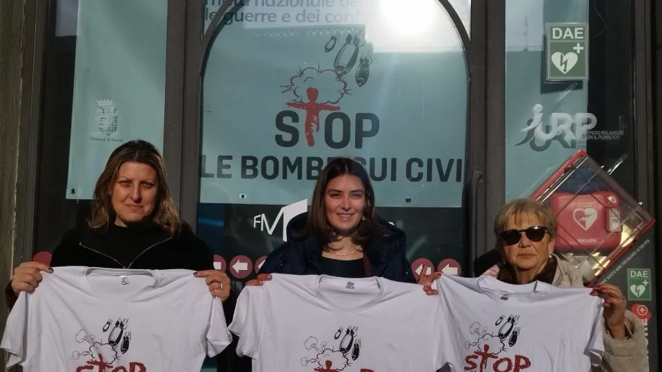 Francesca Mattei insieme a Marialuisa Cenci e Simona Cicioni di ANVCG