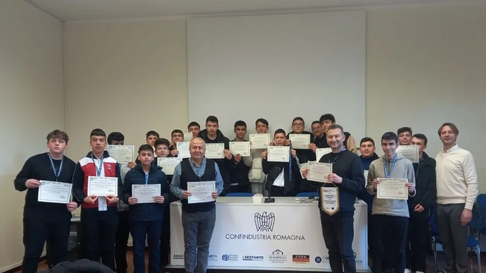 la consegna degli attestati
