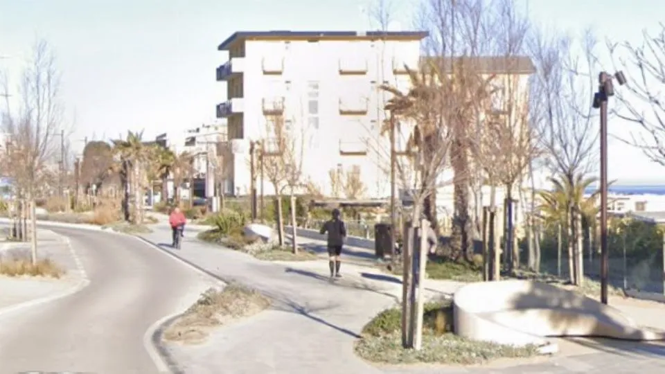 il lungomare tra Viserbella e Torre Pedrera