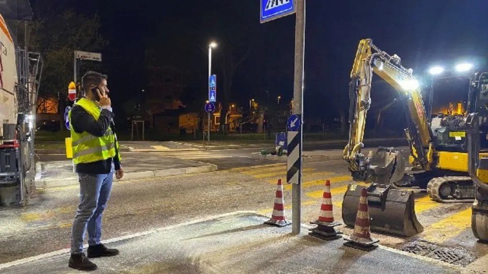 l’assessore Imola sul cantiere