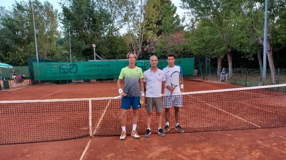 Michele Vianello, il giudice di sedia Franco Ubalducci e Filippo Mazzola
