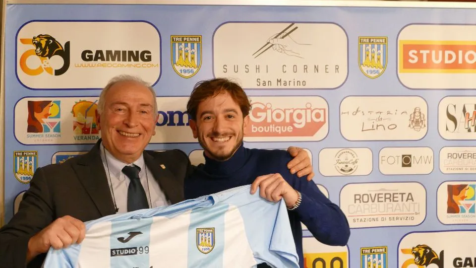 Giovagnoli insieme al presidente Selva