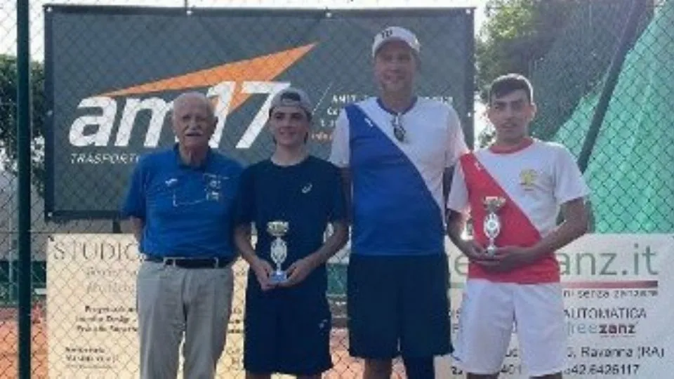 La premiazione del torneo Under 14 maschile al Ct Cervia