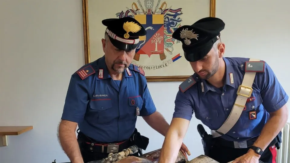i fucili sequestrati