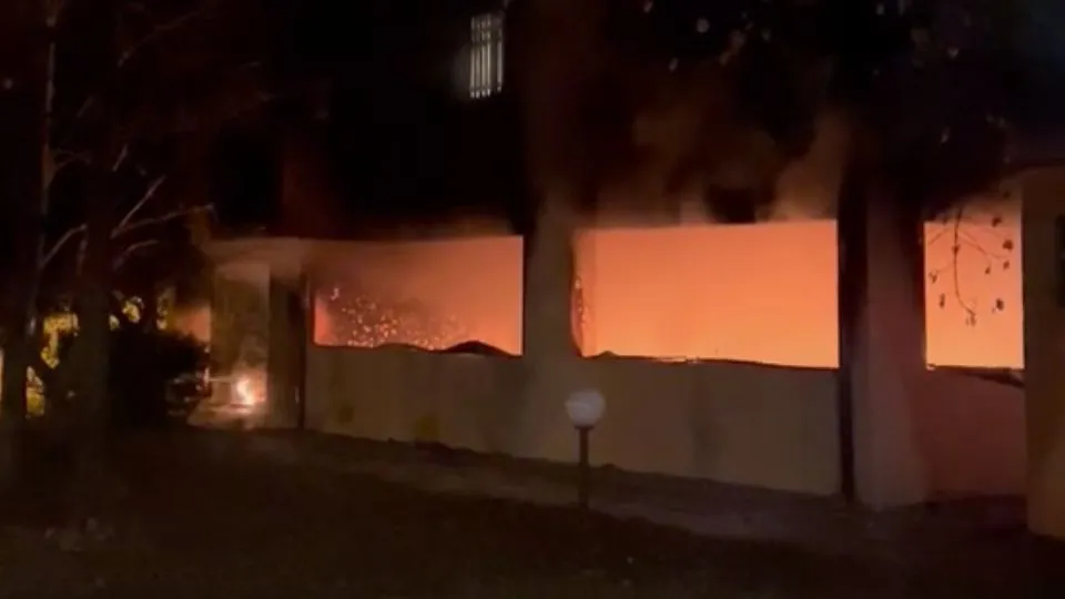 le fiamme appena scoppiate
