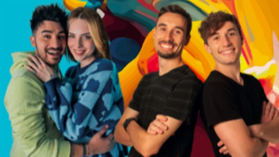 da sx la Space Family e accanto i Dieffe Bros