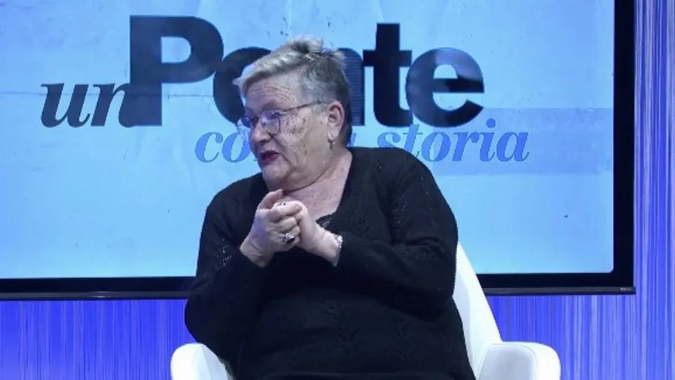 Leonina Grossi negli studi di Icaro TV
