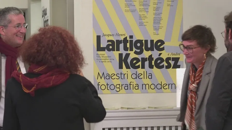 l’inaugurazione della mostra