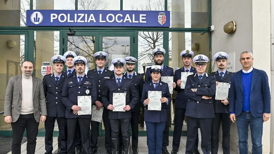 Rimini; 19/01/2024: Comune RN Uff Stampa, agenti dellas Polizia Locale encomiati dal Sindaco Jamil Sadegholvaad e dall’ass. Juri Magrini
©Riccardo Gallini /GRPhoto