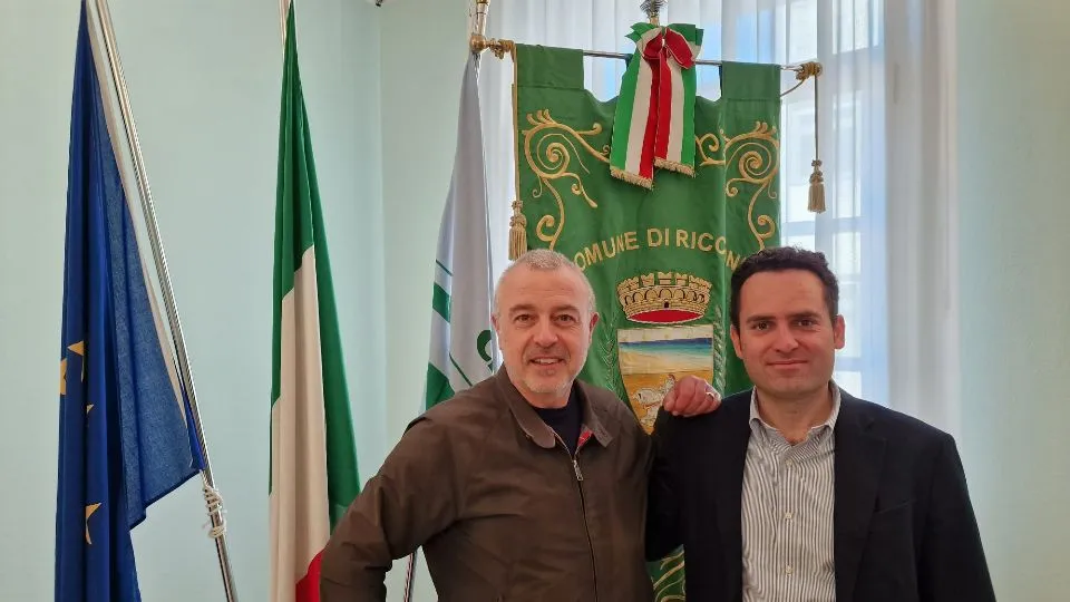 Il Direttore Aia Luca Cevoli e l’Assessore Christian Andruccioli 

