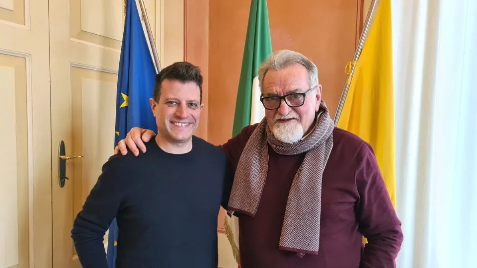 il sindaco Sacchetti e Guido Fontana
