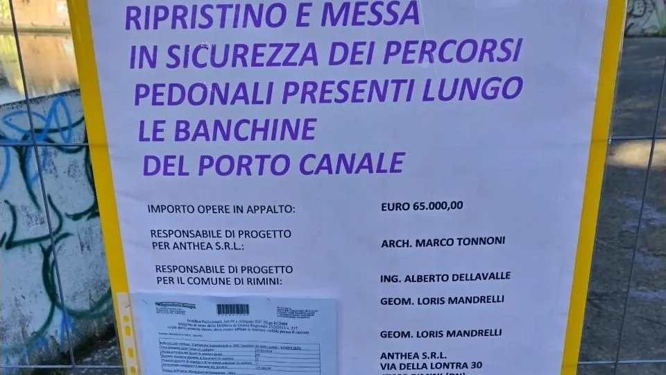 i lavori sulle banchine

