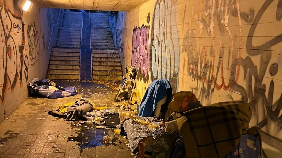 il sottopasso di via Gadames
