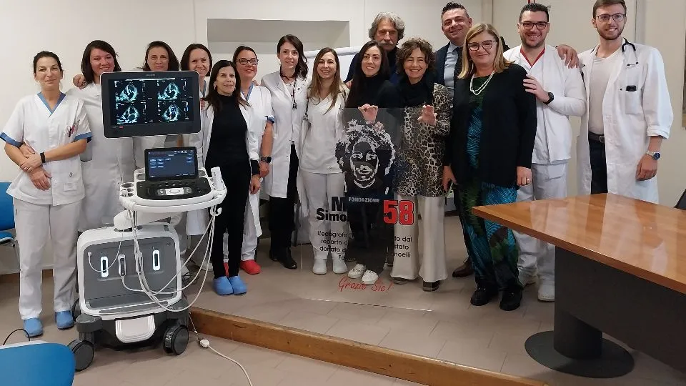 foto di gruppo alla donazione