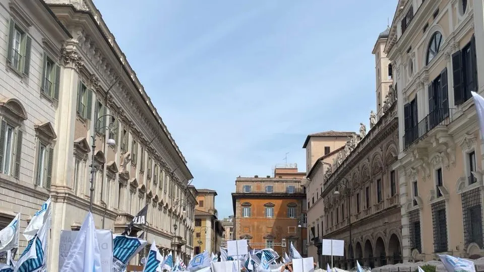 la manifestazione romana dei balneari
