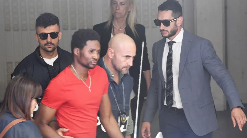 il momento dell’arresto di Dassilva (foto Migliorini)