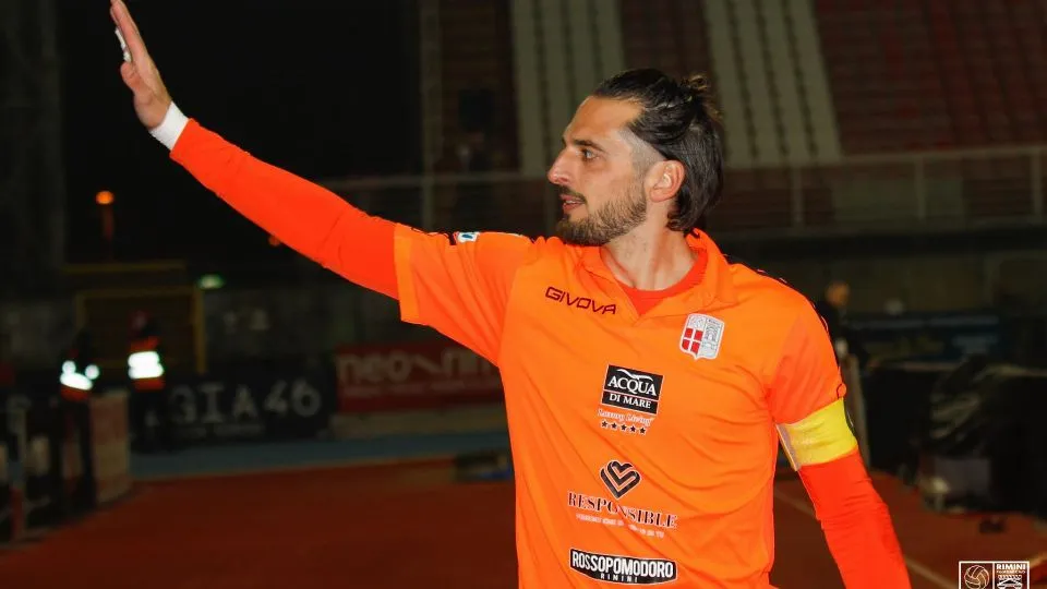 Simone Colombi, portiere del Rimini F.C.