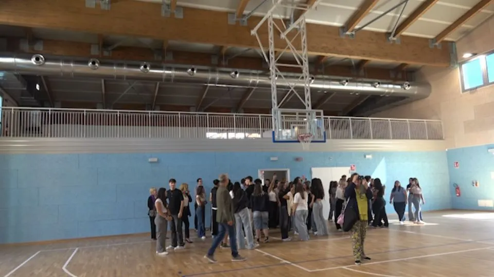 l’interno della palestra
