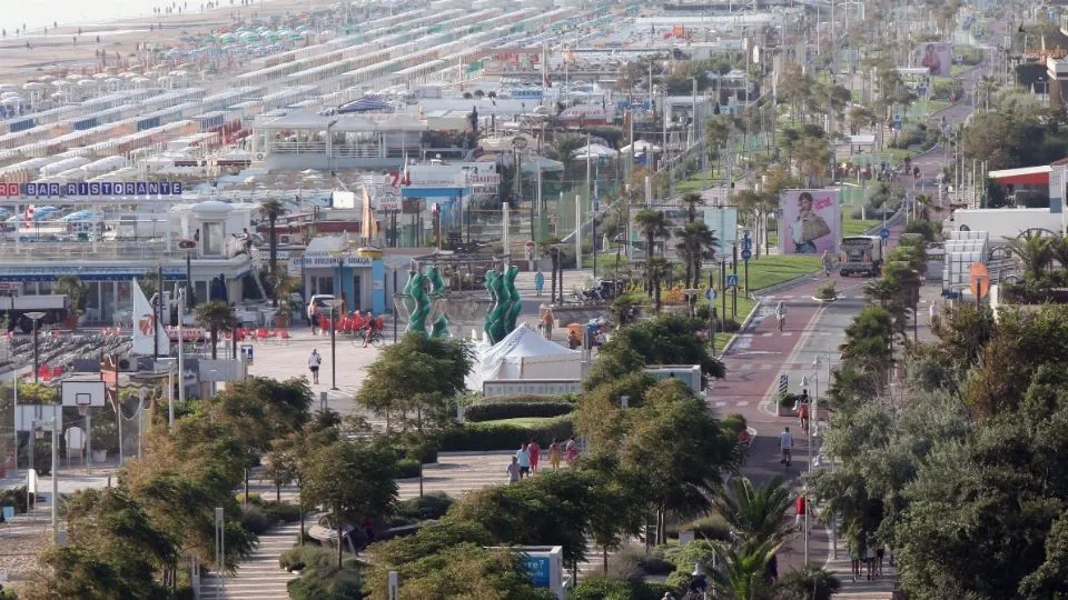 la ciclabile del lungomare