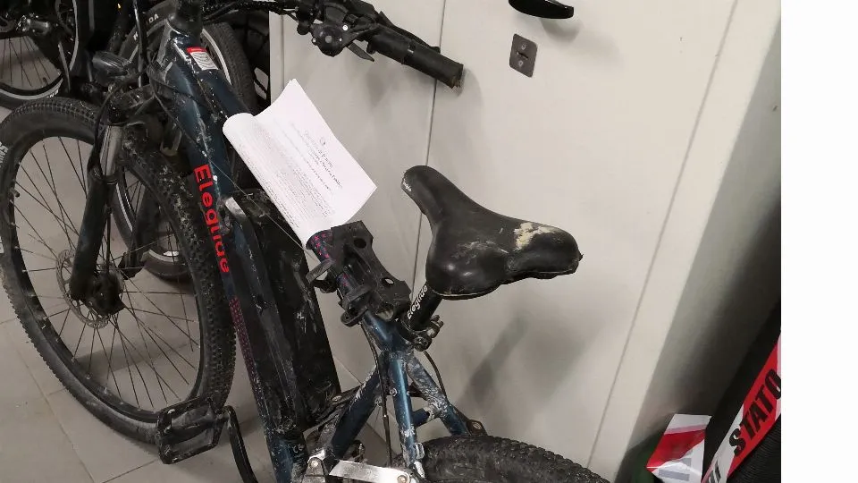una delle bici sequestrate