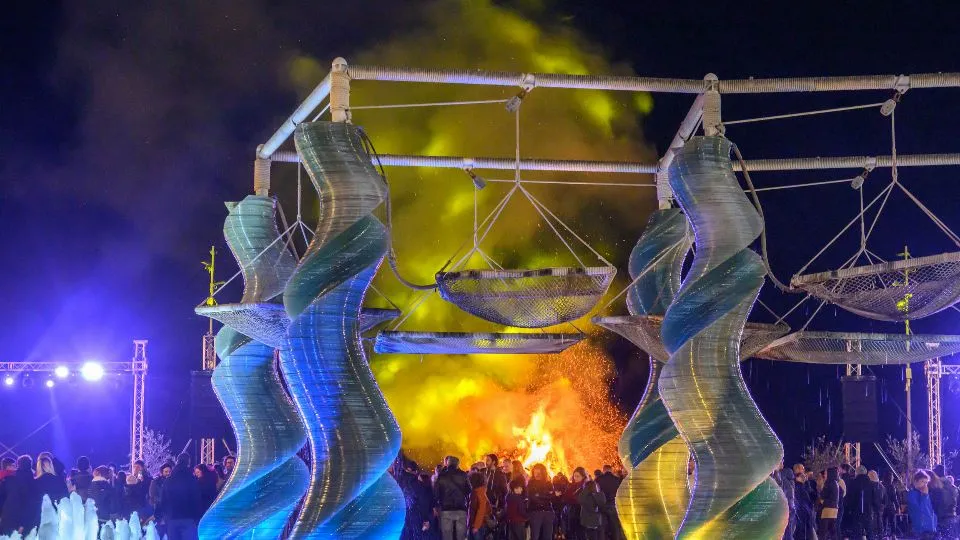 il fuoco a Riccione