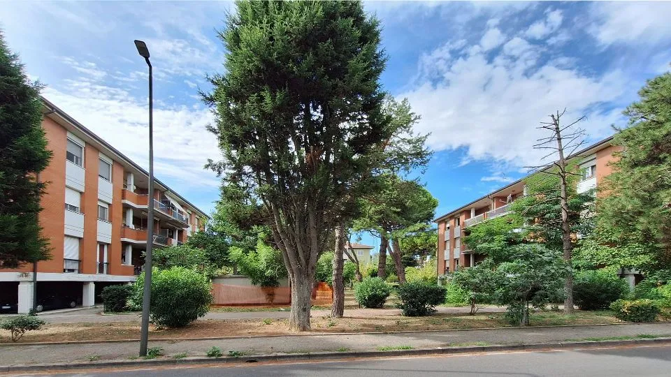le palazzine di via Enna a Riccione