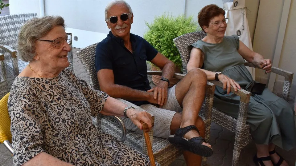 Carla con i figli