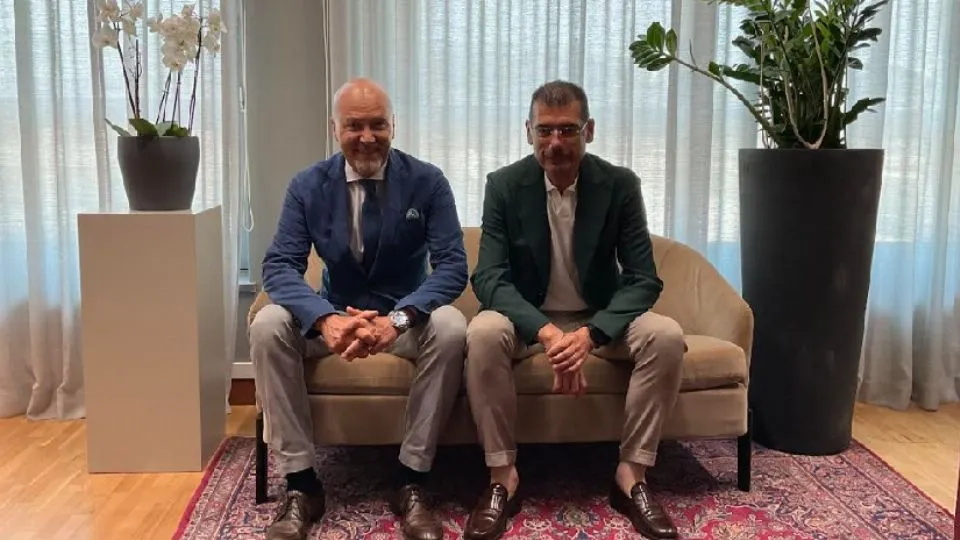 l’Amministratore Peraboni e il presidente Ermeti
