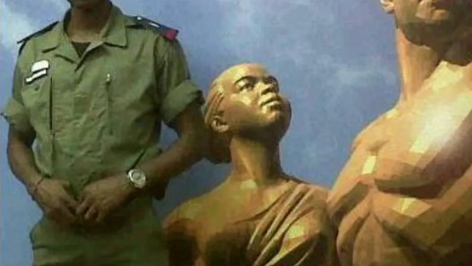 Louis ai tempi dell’addestramento militare in Senegal
